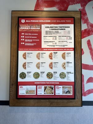 Menu photo 2 MOD Pizza Morgan Hill, CA Menu photo 2 MOD Pizza Morgan Hill, CA