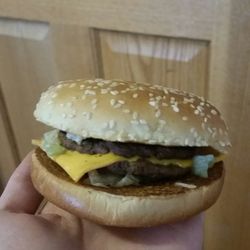 McDonald's - So this is supposed to be a Big Mac.  I received a box full of lettuce covering up this abomination.
