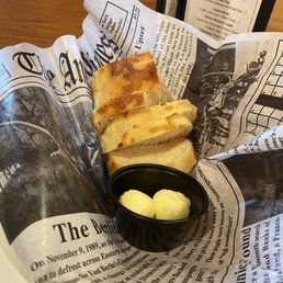 Warm bread with buttet Warm bread with buttet