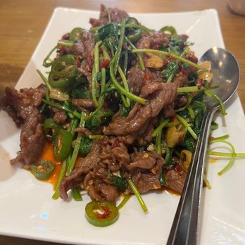 Hunan Bistro - Spicy Beef with Cilantro - Chinese Near Me - Plano, Texas