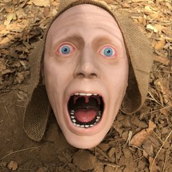 Web of Fears Haunted Forest Trail Walk - Unfortunate tenant at Motel Hell