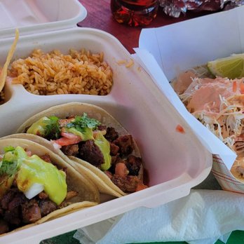 Al Pastor - Al pastor tacos plus one garlic shrimp taco - Mexican Near Me - Kapaa, Hawaii