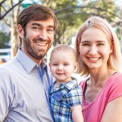Shertok Smiles - Dr. Shertok with his wife, Blair, and son, Jesse