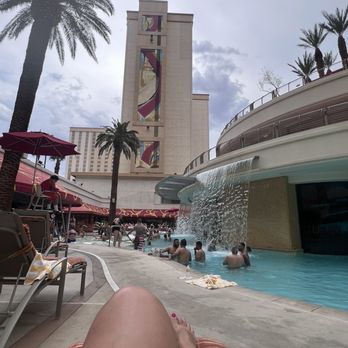 Golden Nugget Pool - View of pool from lounge chair - Swimming Pools Near Me - Las Vegas, Nevada