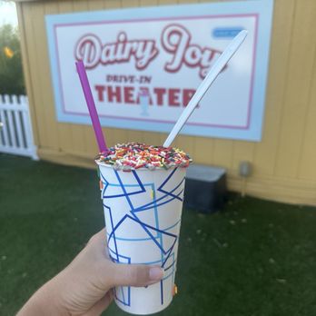 Dairy Joy - Seminole - Medium cookies & cream milkshake topped with sprinkles - Ice Cream & Frozen Yogurt Near Me - Seminole, Florida