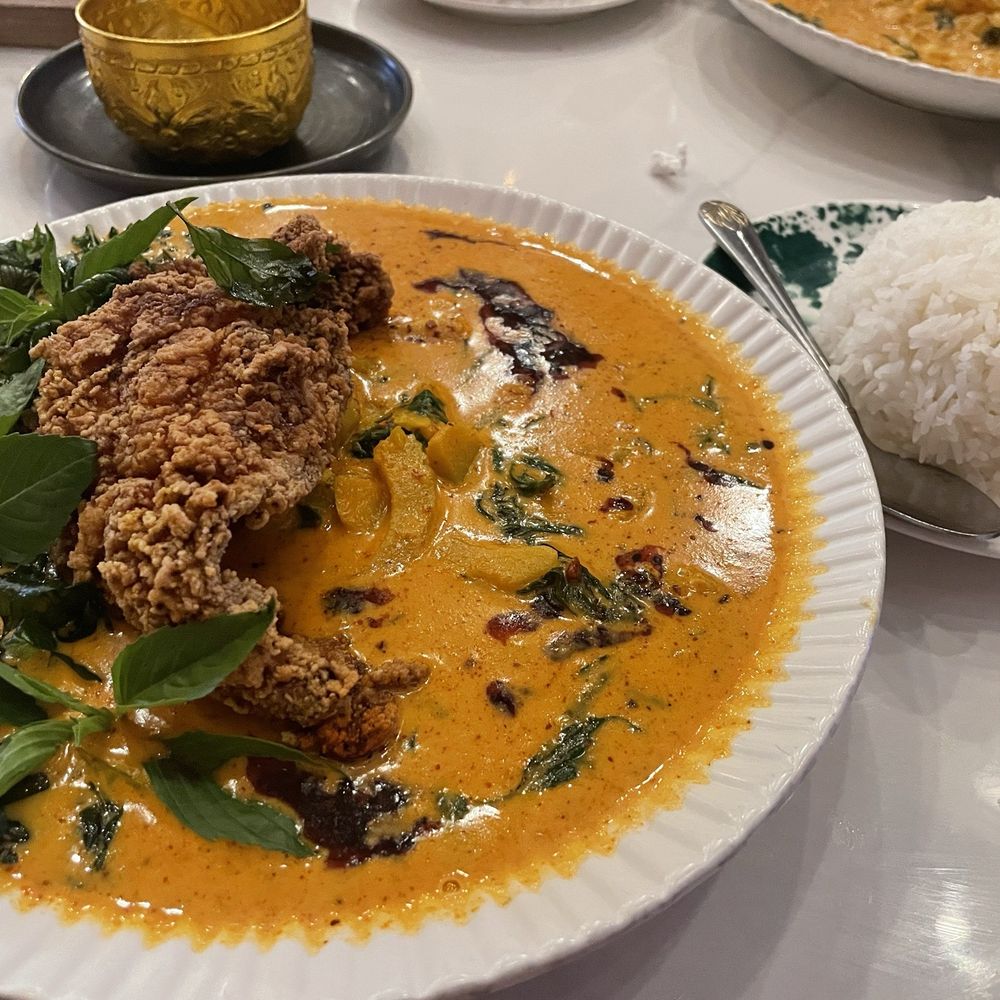 Thaihey Nola - Pumpkin Curry Fried Catfish GF - Thai Near Me - New Orleans, Louisiana
