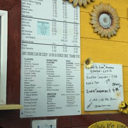 Janzz Java - Some of the menu