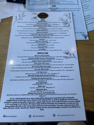 Menu photo 7 Tonic Washington, DC, DC