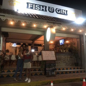 Fish & Gin - Restaurant front - Seafood Near Me - Isla Mujeres, ROO Fish & Gin - Restaurant front - Seafood Near Me - Isla Mujeres, ROO