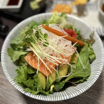 Hako - Salmon Sashimi Salad - Sushi Bars Near Me - Irvine, California Hako - Salmon Sashimi Salad - Sushi Bars Near Me - Irvine, California