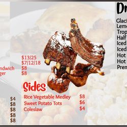 Not Just Lemonade Concession Stand Menu