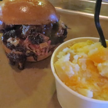 Stack City BBQ & Beer - O. G. slider....you can get any Sammy as a smaller slider for those who are appetite impaired,sideof twice baked tater - Barbeque Near Me - Austin, Texas Stack City BBQ & Beer - O. G. slider....you can get any Sammy as a smaller slider for those who are appetite impaired,sideof twice baked tater - Barbeque Near Me - Austin, Texas