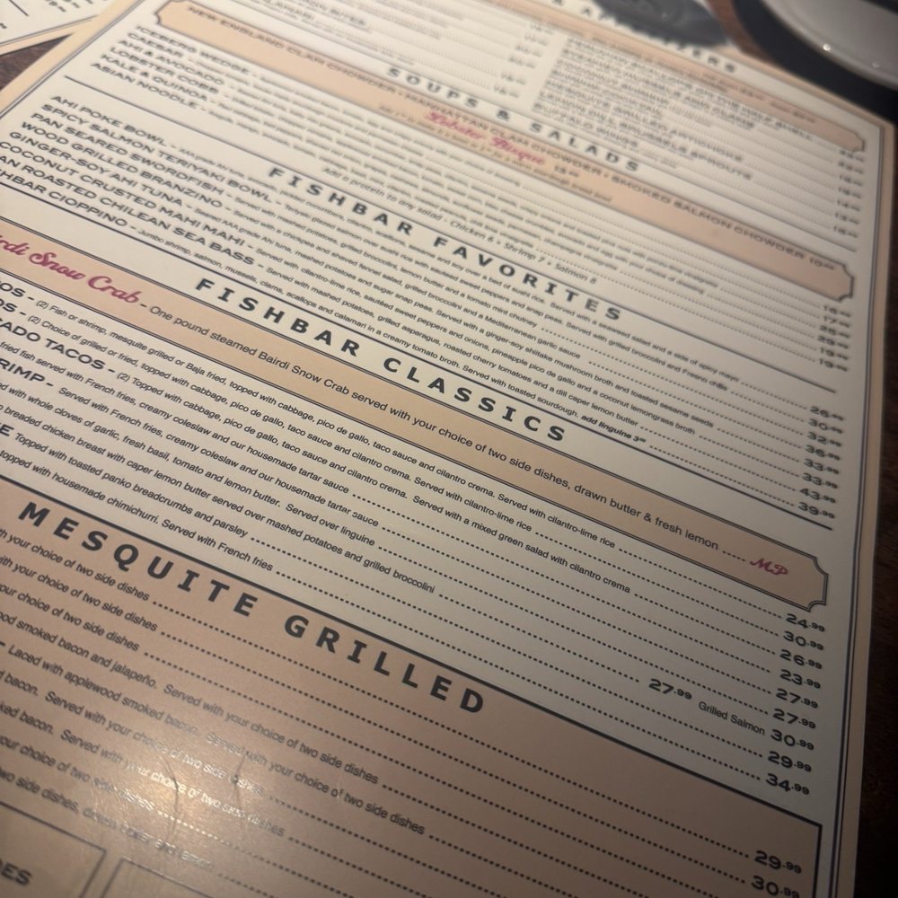 FishBar - Menu - Seafood Near Me - Manhattan Beach, California FishBar - Menu - Seafood Near Me - Manhattan Beach, California