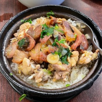Clay Pot Cafe - Chicken and Chinese Sausage Clay Pot Rice - Cantonese Near Me - Boston, Massachusetts Clay Pot Cafe - Chicken and Chinese Sausage Clay Pot Rice - Cantonese Near Me - Boston, Massachusetts