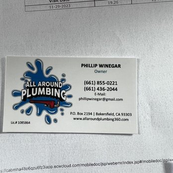 All Around Plumbing - All around plumbing business card - Plumbing Near Me All Around Plumbing - All around plumbing business card - Plumbing Near Me