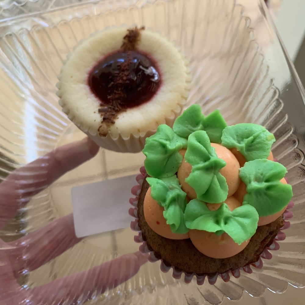 Just Sweet Enough - Cherry Cheesecake and Carrot Cake Cupcake - Specialty Food Near Me - Calgary, Alberta Just Sweet Enough - Cherry Cheesecake and Carrot Cake Cupcake - Specialty Food Near Me - Calgary, Alberta