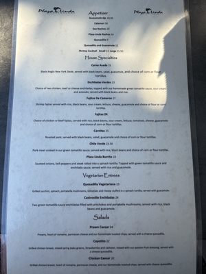 Menu photo 2 Plaza Linda Carmel Valley, CA Menu photo 2 Plaza Linda Carmel Valley, CA