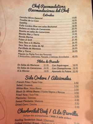 Menu photo 8 La Perla Miami, FL