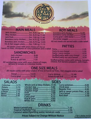 Menu photo 1 Ackee Tree Dynamite Jamaican Jerk Toronto, ON Menu photo 1 Ackee Tree Dynamite Jamaican Jerk Toronto, ON