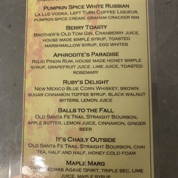The Taproom at Old Town - Fall drink menu - Beer Bar Near Me - Albuquerque, New Mexico The Taproom at Old Town - Fall drink menu - Beer Bar Near Me - Albuquerque, New Mexico