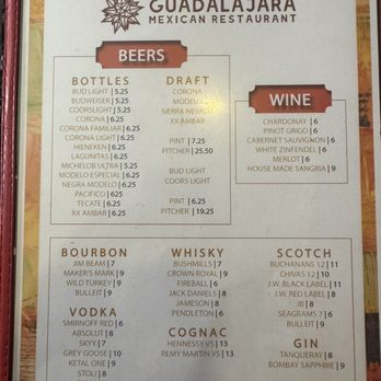 Guadalajara Mexican Restaurant - Menu - Mexican Near Me - Redding, California Guadalajara Mexican Restaurant - Menu - Mexican Near Me - Redding, California