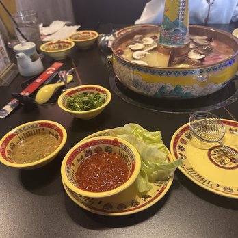 Beijing Hotpot - Large hot pot with 2 soup bases and side toppings - Hot Pot Near Me - Franklin, Tennessee