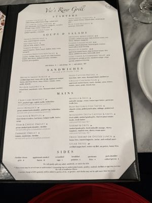 Menu photo 7 Vic's On the River Savannah, GA