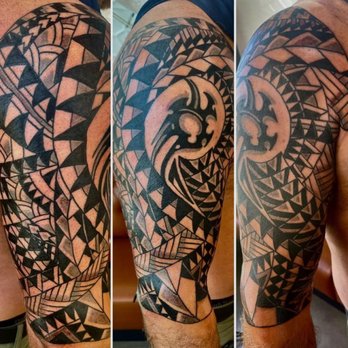 Tribe Tattoo - Polynesian half sleeve by John - Tattoo Near Me - Denver, Colorado Tribe Tattoo - Polynesian half sleeve by John - Tattoo Near Me - Denver, Colorado