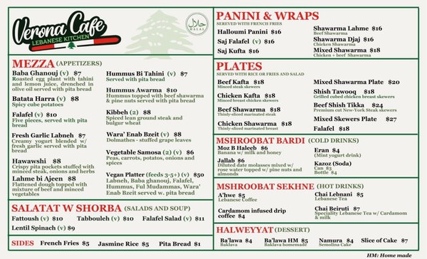 Menu photo 1 Verona Cafe Millcreek, UT Menu photo 1 Verona Cafe Millcreek, UT