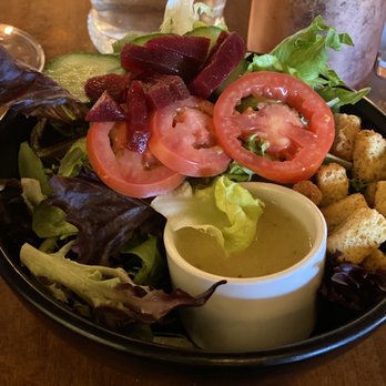 The Lone Buffalo Steakhouse - Salad with crisp greens & beets - Steakhouses Near Me - Dubois, Wyoming