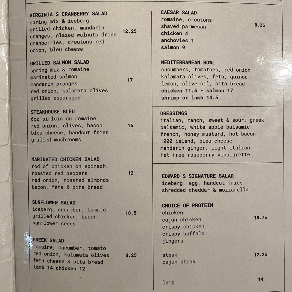Edwards Restaurant & Lounge - Menu - American Near Me - New Castle, Pennsylvania