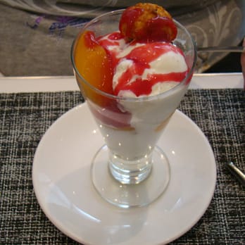 Terrace Cafe - Peach melba sundae - New American Near Me - New York, New York Terrace Cafe - Peach melba sundae - New American Near Me - New York, New York