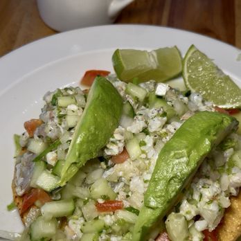 Los Tres Cochinitos - Tostada Aguachile - Mexican Near Me - Wilmington, California