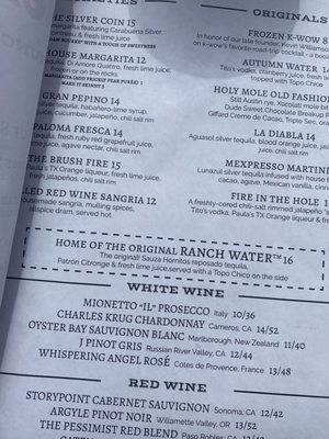 Menu photo 3 Ranch 616 Austin, TX