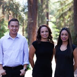 Varsity Dentistry - Team of Excellence. Left to Right: Dr. Tran, Christabel, & Brenda