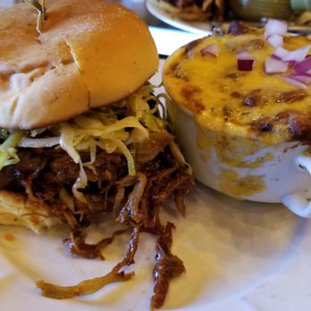 Chop 40 - Pulled pork with chili beans - New American Near Me - Verdi, Nevada Chop 40 - Pulled pork with chili beans - New American Near Me - Verdi, Nevada