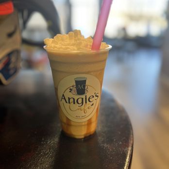 Angie's Cafe - Caramel frappe - Coffee & Tea Near Me - Newport News, Virginia Angie's Cafe - Caramel frappe - Coffee & Tea Near Me - Newport News, Virginia