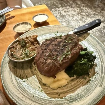 One Door North - Prime Flat Iron Steak (8 oz) - New American Near Me - San Diego, California One Door North - Prime Flat Iron Steak (8 oz) - New American Near Me - San Diego, California