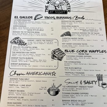 The White Rooster - Menu - New Mexican Cuisine Near Me - Dana Point, California