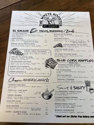 Menu photo 1 The White Rooster Dana Point, CA