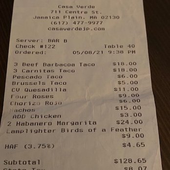 Casa Verde - Mexican Near Me - Jamaica Plain, Massachusetts