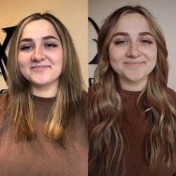 Good Hair Day With Tay - Extensions, Handtied extensions, lived in color, before and after, bronde