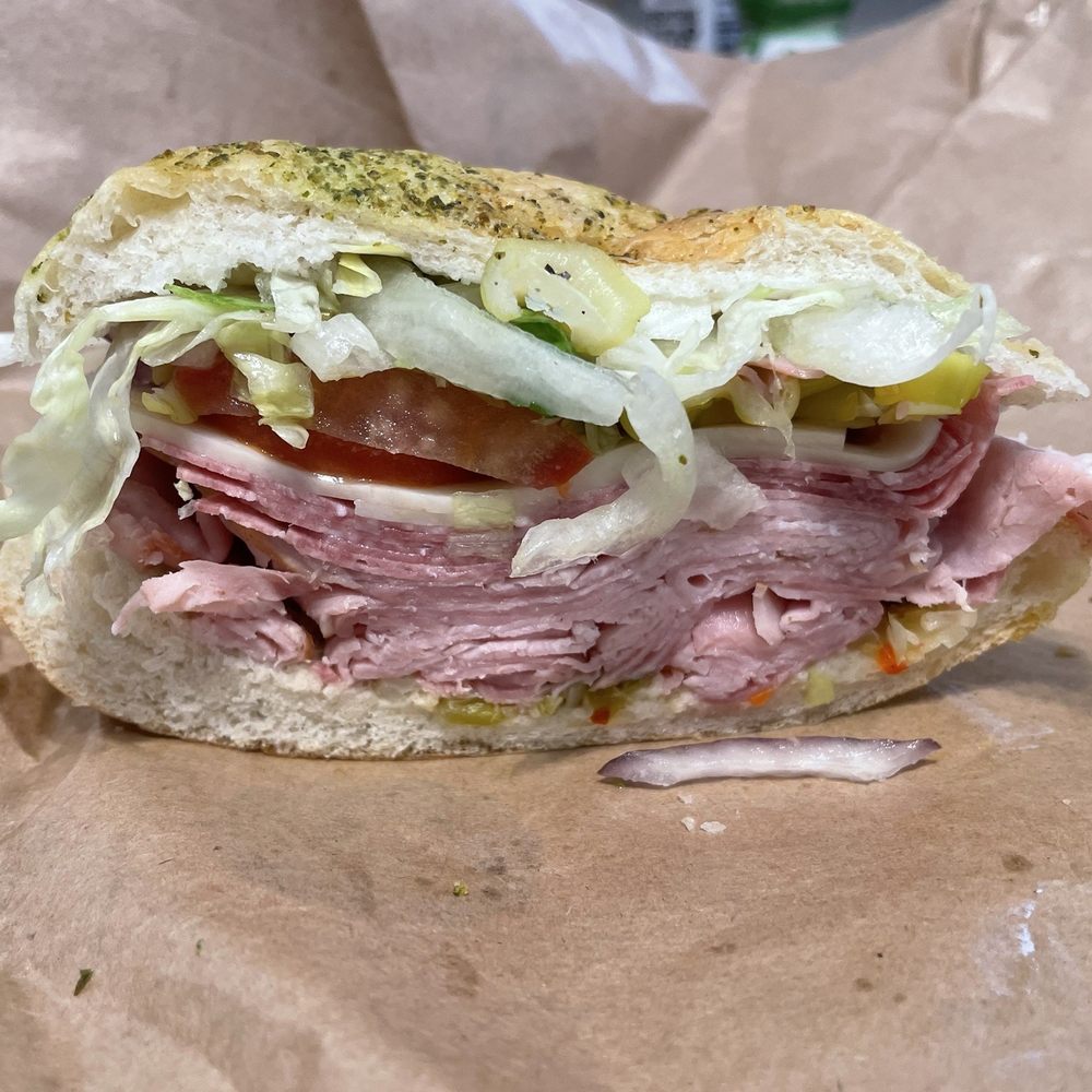 Has to be the best sandwich in Reno! The Stallion on Pesto Bread.