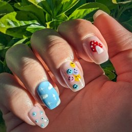 Shellac+complicated handpainted design Shellac+complicated handpainted design