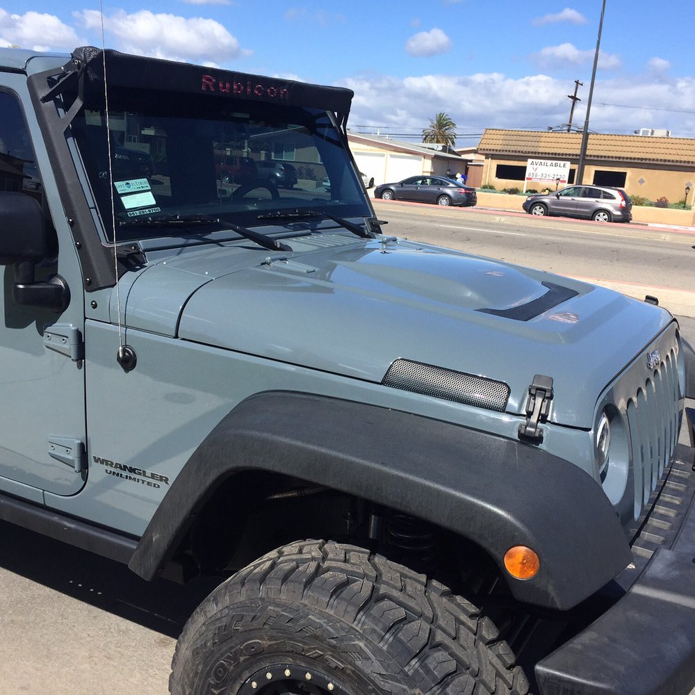 Express Vinyl Wraps - Before/After on our Rubicon - Graphic Design Near Me - Carlsbad, California