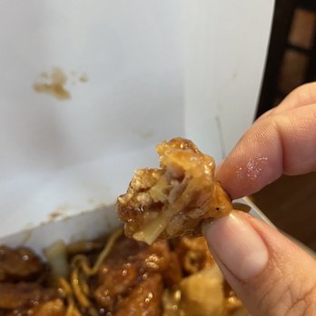 Panda Express - Old orange chicken with no meat and over cooked. - Chinese Near Me - Ripon, California