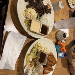 Chicken Katsu and BBQ short ribs Chicken Katsu and BBQ short ribs