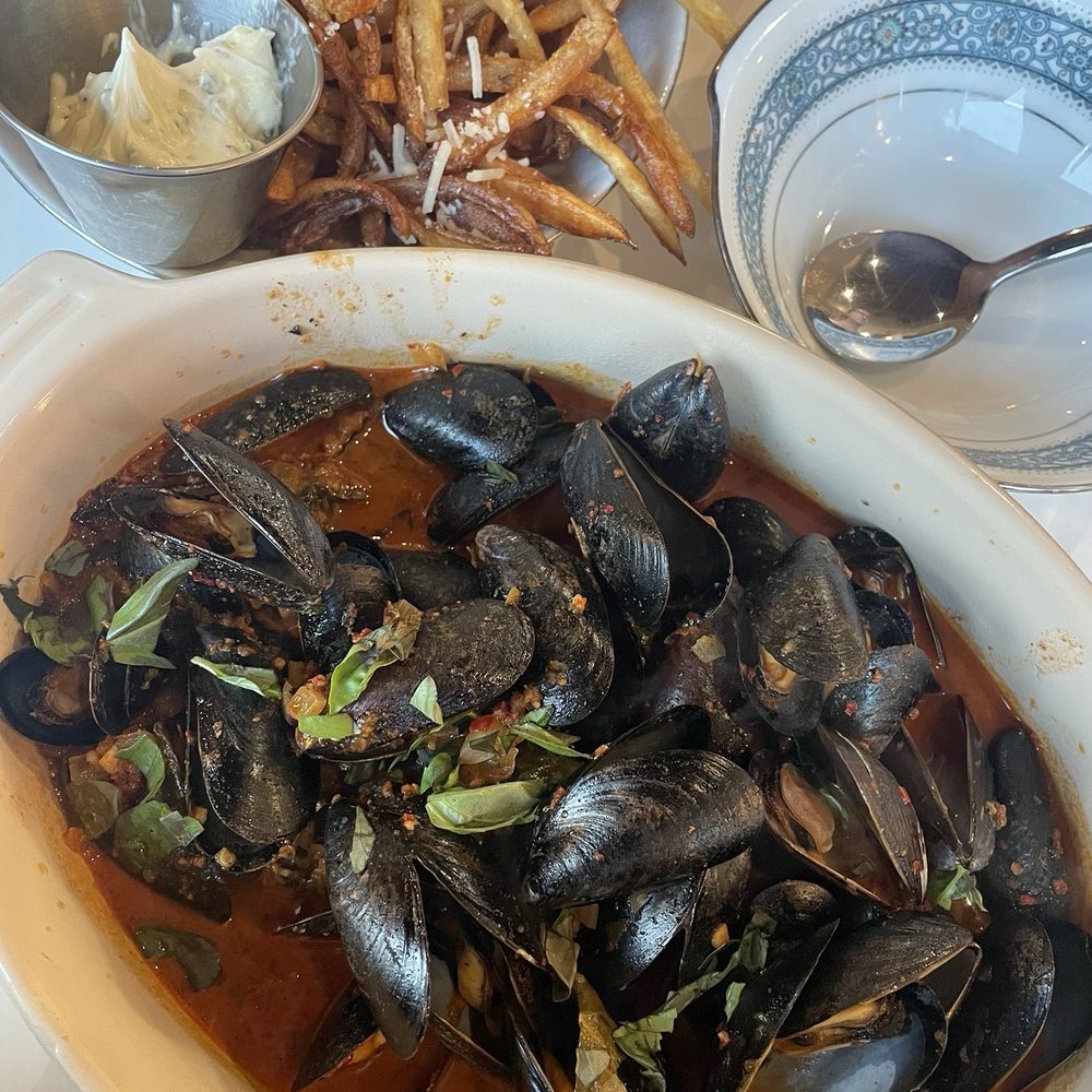 Borage - Mussels and shoestring fries w house aoli - Breakfast & Brunch Near Me - Indianapolis, Indiana