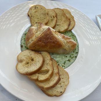 Shadowbrook - Baked Brie, the jelly was awful - American Near Me - Capitola, California Shadowbrook - Baked Brie, the jelly was awful - American Near Me - Capitola, California