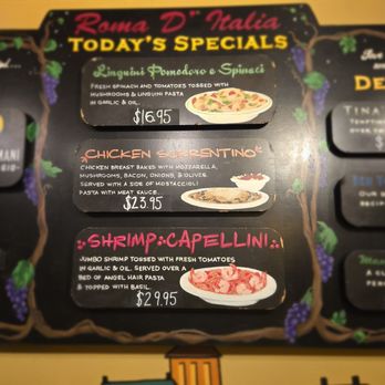 Roma D' Italia - The Specials of the Day, 11/30/24. - Pizza Near Me - Tustin, California